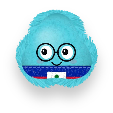 Oni mascot wearing the Haitian Creole flag