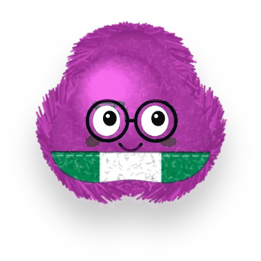 Oni mascot wearing the Yoruba flag